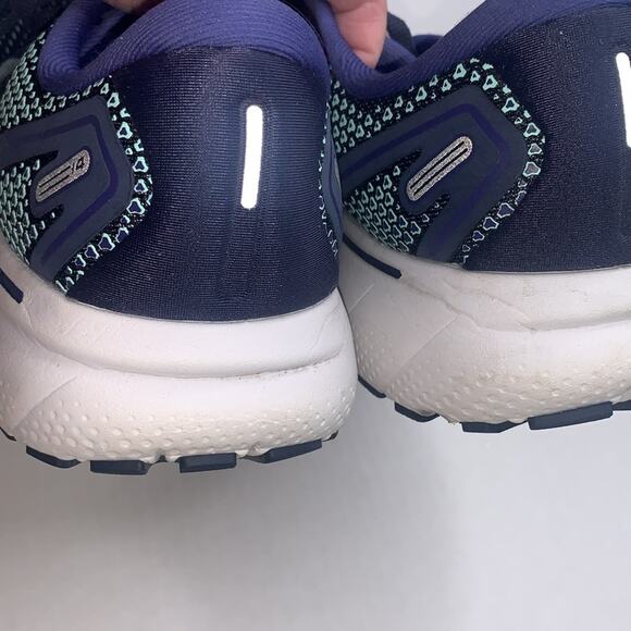 BROOKS Ghost 14 Women’s Running Shoes. Peacoat Yucca Navy. Size 9 NARROW (2A). - Picture 10 of 16